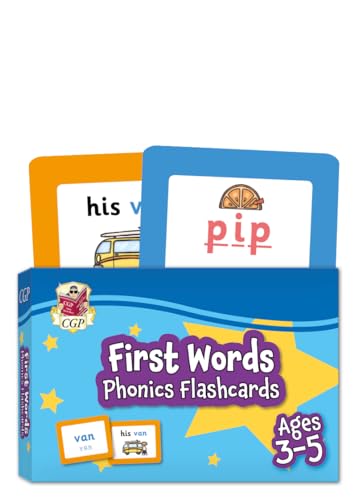 First Words Phonics Flashcards for Ages 3-5 (CGP Reception Activity Books and Cards)